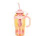 Plastic Cute Water Bottle With Straw