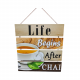 Life Begins After Chat (4 Strip )
