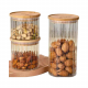 Wooden Jar 3pcs Set Rond GPG60/L3