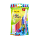 Dollar Colorfull Fiber Tip Marker 10S.Assorted Pouch