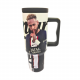 Fifa Neymar Printed Premium Travel Tumbler – Black & White