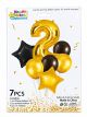 HBD Number Foil Balloon 7pcsl (35188-115/6)