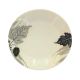 Melamine Round Deep Plate (Leaf Print)
