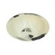 Melamine Round Lid Bowl (Leaf Print)