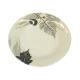 Melamine Round Quarter Plate (Leaf Print)
