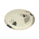 Melamine Round Rice Dish (Leaf Print)