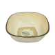 Melamine Sq Open Bowl (Brown Print)