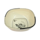 Melamine Sq Piyali (Black Print)