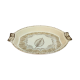 Melamine Sq Rice Dish (Brown Print)