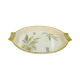 Melamine Sq Rice Dish (Green Print)