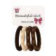 Hair Pony 5Pcs Coffee & Multi Burbery (3199/9)