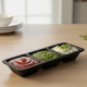 Melamine Dip Sauce Divider Black