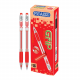 Picasso Grip Red Ball Pen 10 Pcs in Cardboard Packet