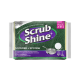 Scrub Shine Scourer+Sponge Bachat Pack 2In1