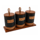 Tea & Sugar 3Pcs Jar Set CMJ3-1 (16131-8/9)