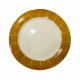 Melamine Rice Plate Brown Print