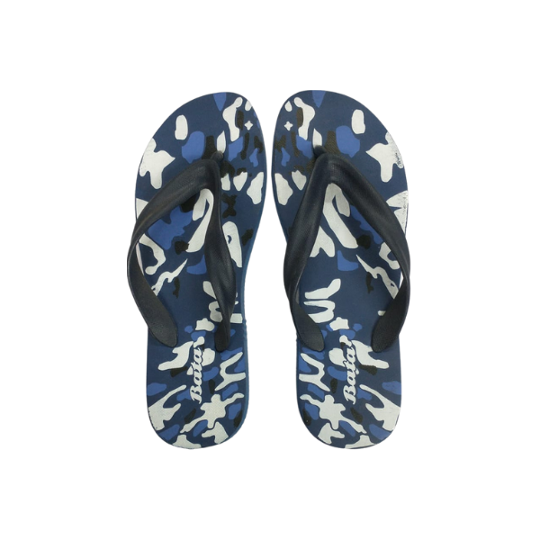 Bata Gents Rubber Slipper Blue 8779001 Size 10